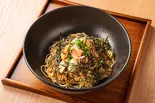 明太子とサーモンとねぎのすぱ（釜あげスパゲティ すぱじろう 渋谷店）