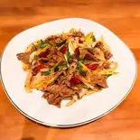 孜然牛肉/牛肉のクミン炒め(天山見・西北本場料理店・刀削麺(HalalaFood))