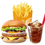 【セット】月見チーズバーガー Tsukimi Cheeseburger with Egg Set(ゼッテリア ZETTERIA アリコベール上尾店)