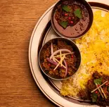 【 キーマキーマ＆ポークポーク】カレー3種盛(ラム・ポーク・ポークキーマ)（negombo 33 高円寺）