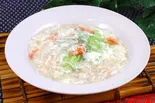 チンゲン菜のカニ身あんかけ(蟹肉青梗菜)（祥和食府）
