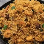 シーフードビリヤニSeafood biryani(ジャムナカレーJAMUNA CURRY)