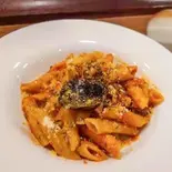 ナスとベーコンのトマトペンネ（ムサシノコーヒー 田無店）