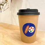 ホットカフェラテ（高級惣菜パン 田中惣菜店）