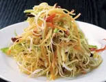 豆腐干切り落としの和え物(葱香干丝)（逸品火鍋 四季海岸）