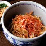 温 汁なし 海老まぜうどん（荻野屋 回 -kai- うどん・釜めし）