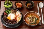 絶品ハラミビビンバ定食 Harami Bibimbap Set Meal（ハラミステーキ丼＆ビビンバ 「ハラミ市場」 立花店）