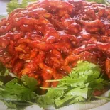 細切り豚肉の味噌炒め（龍鳳源）