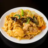 豚肉きくらげ玉子 Pork with Cloud Ear Mushroom and Egg（上海亭 梅島店）