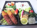 自家製串カツと鯖の塩焼き弁当（味波押切店）
