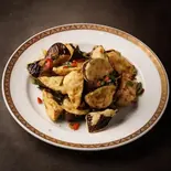 ナスの山椒炒め（中華料理 嘉園 お台場店）
