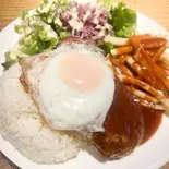 大衆酒場の♬ロコモコ弁当(【美味しいお弁当】大衆焼酒場 ヤマシタ)