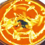 {161} チキンチーズカレー Chicken ＆ Cheese Curry（サンティ 谷津店）