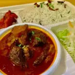 【Bento Mutton Rogan Josh】骨付きマトンローガンジョシュ弁当(バスマティライス)（UMED RASOI 北41条店）