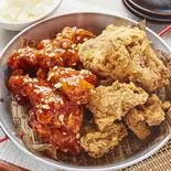 ハーフ＆ハーフチキン(大根ピクルス付き)1羽（焼肉韓国料理 東大門）