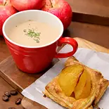 ポタージュとアップルパイのセット（奧なな商店）