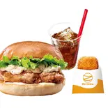 【モーニングセット】タルタルチキンバーガー Tartar Chicken Burger Set（ゼッテリア ZETTERIA 福岡新天町店）