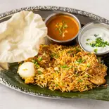 Chicken Biriyani With Curry ＆ Rita チキンビリヤニとカレーとライター（インド料理 スパイス）