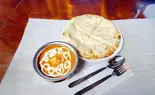 【人気No.2! バターチキン&チーズナンのセット/Butter Chicken & Cheese Nan Set(ガネーシャ 薬円台店)