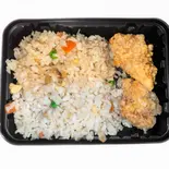 チャーハン＆唐揚げ（まごころ食堂）