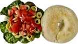 ヴィーガンサンド（Gluten-Free Bagels ＆ Salad efu）