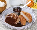 炭焼きハンバーグ＆ヒレかつ ランチ（米とデミグラスなんば店）