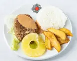 カフェモンゴリアのハンバーグ (café mongolia original hamburger)(Cafe Mongolia)