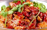 牛スジ四川風汁なし鍋(干锅牛蹄筋)（寛窄巷子 カンザイシャンズ 蒲田店）