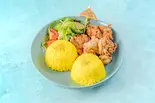 ハワイアンモチコチキンプレート Hawaiian Mochiko Chicken Plate（ラザンの台所）
