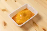 明太子クリームオムライス（デカ盛り弁当 はるき 平岸店【唐揚げ弁当屋】）