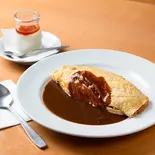 オムライス(デミグラスソース) スイーツセット（【オムライスの名店】ビストロ ウッフ）