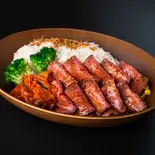 特製ソースで仕上げた韓国風ローストビーフBOX(ローストビーフ100gライス200g)（赤身肉ローストビーフとハンバーグ The Roast Beef Tokyo 久米川店 ローストビーフトーキョー）