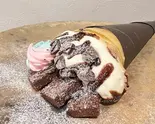 ガトーショコラ生クリームクレープ（sweets bar jsjs）