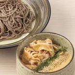 豚しゃぶざるとろろ（冷つゆ）（東京とろろそば 横浜美しが丘店）
