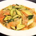 クラゲ頭の黒酢味の冷菜（聚楽飯店）