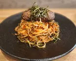自家製牛ハンバーグのせ明太子(明太バンビーナ 御器所ガレージ店)