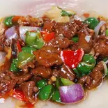 牛肉オイスター炒め（楊福記 中華厨房）