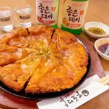 チーズキムチ_チヂミ（韓国料理 ホンデポチャ 武蔵小杉店）