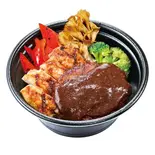 【693】グリルチキン＆手ごねハンバーグ150gDon(ライス大盛り・野菜倍盛り)（ヴィクトリアステーション 札幌北5条店）