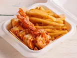 ガーリックシュリンプ＆フレンチフライ Garlic Shrimp ＆ French Fries（コナズ珈琲幕張）