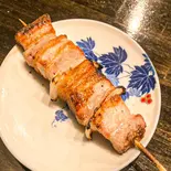 糸島産豚バラ串（焼鳥とんぼ）