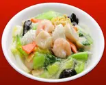 海鮮あんかけ焼きそば(梅蘭上野の森さくらテラス店)