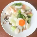 海鮮あんかけ焼きそば(中華食堂くまさんち)