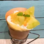 メロンクレープ（Jewel クレープ・アイス専門店）