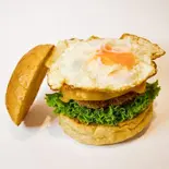 フライドエッグチーズバーガーセット Fried Egg Cheeseburger Set（nib）