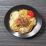 武蔵流 牛旨味カルビの【塩】焼きそば(麺並)≪3399≫（鉄板焼きそば 武蔵 京橋店）