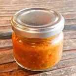 自家製辛みソース 瓶入り（Cafe POKAPOKA）