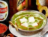 ほうれん草パニールカレー Spinach Paneer Curry(AGRIM 港区弁天町店)