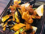 豚肉唐揚げと茄子の炒め(肉段烧茄)（本格中華大龍城 西川口店）