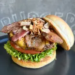 【炭焼き】ベーコンチーズバーガー(BURGERS NEW YORK)